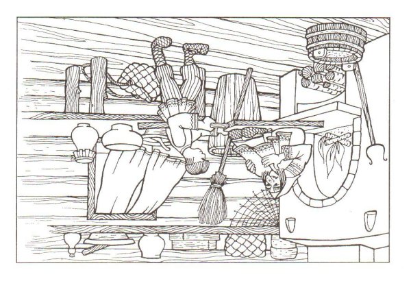 Раскраски русский быт для детей