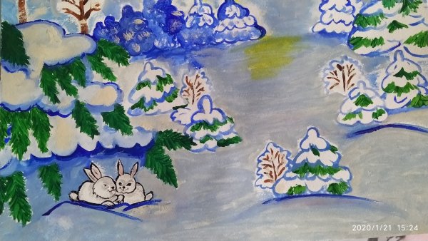 Рисунок красота зимы