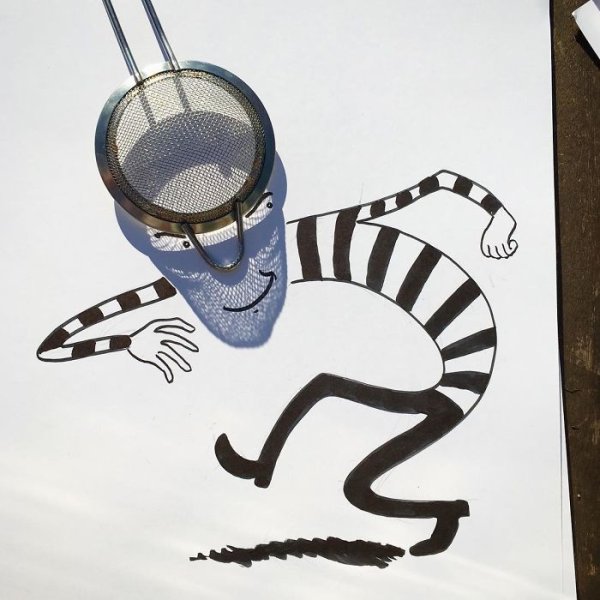 Интересные тени от предметов