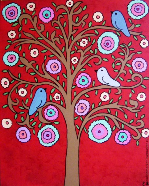 Дерево счастья абстракция