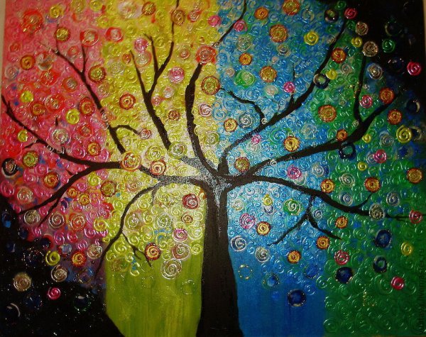 Дерево акрилом