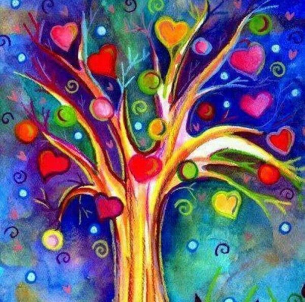 Дерево счастья абстракция