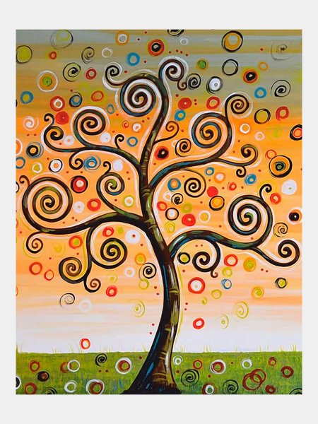 Дерево счастья живопись