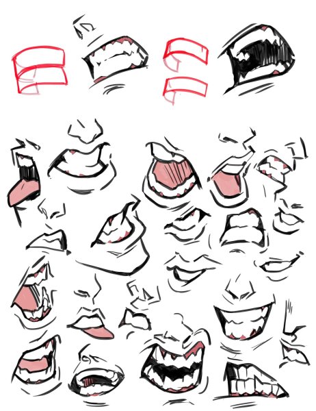 Мультяшный рот