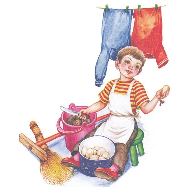 Уборка раскраска для детей