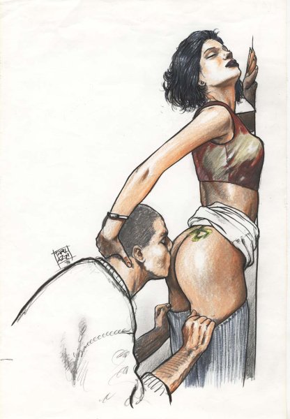 Ануслинг девушке рисунок