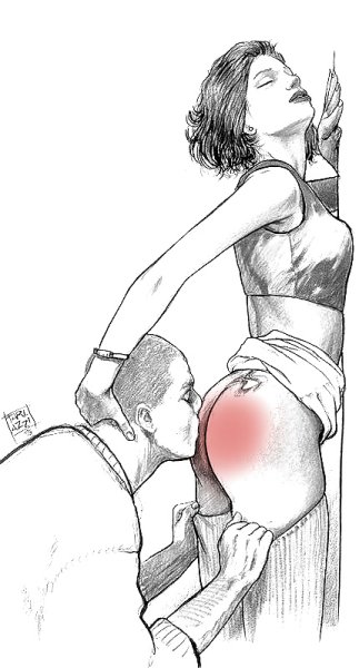 Рисунки карандашом аналингус