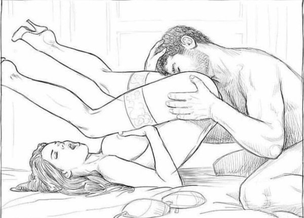 Нарисованная карандашом ануслинг