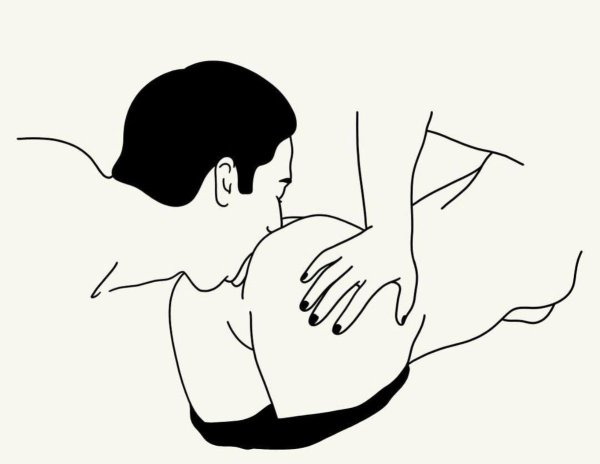 Девушка страпон рисунок