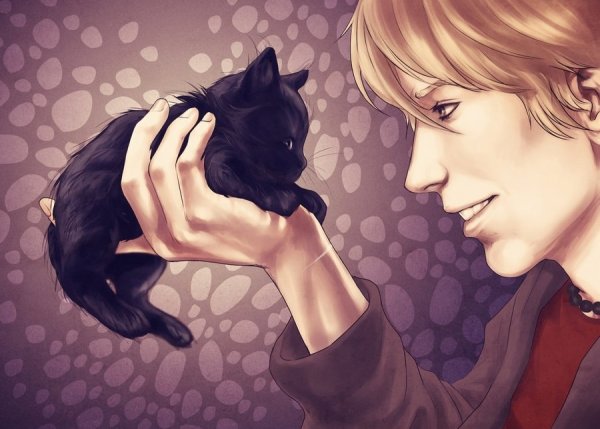 Девочка с котом