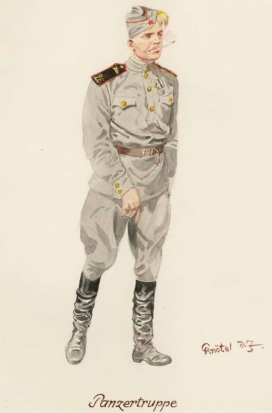 Герберт Кнотель рисунки немецких солдат