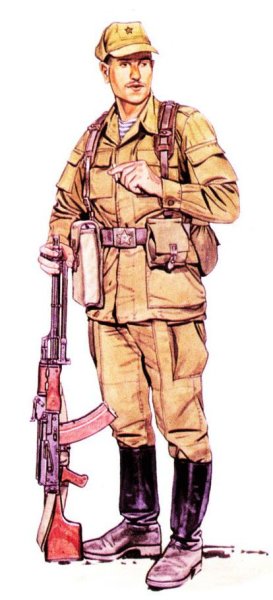 Обмундирование солдата Советской армии в Афганистане