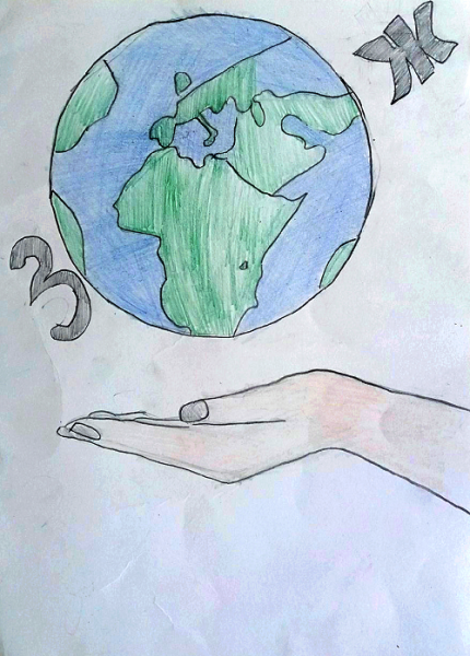 Рисунок на тему здоровая Планета