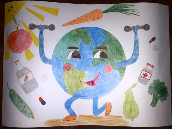 Выставка рисунков здоровая Планета