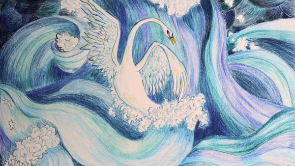 Царевна лебедь рисунок