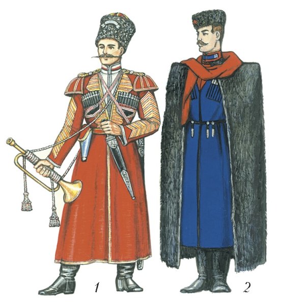 Кубанский костюм Кубанского казачьего войска
