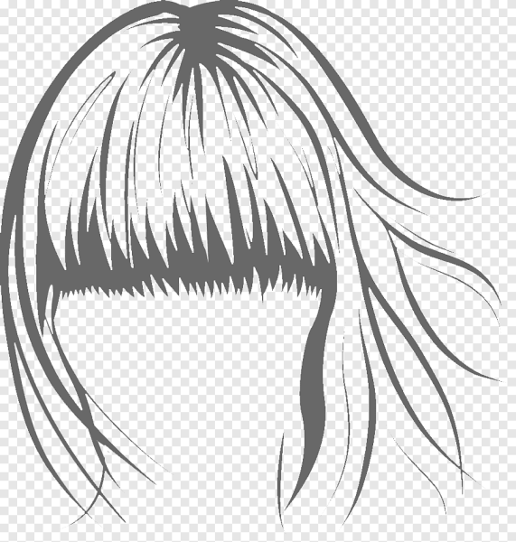 Эскиз челки