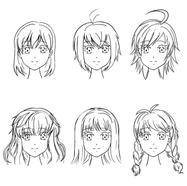 Челки для рисования