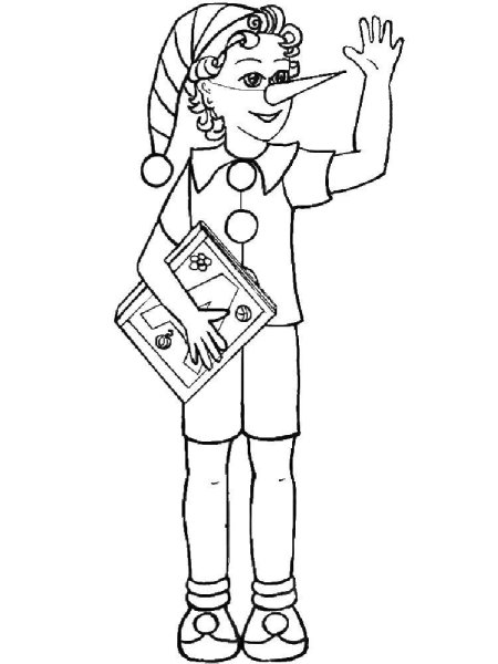 Костюм Буратино рисунок