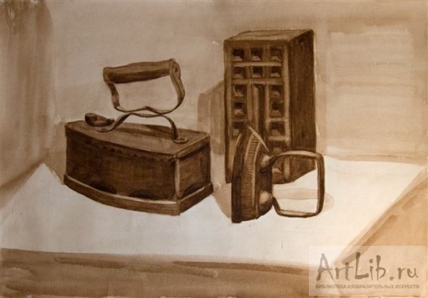 Утюг на картинах художников