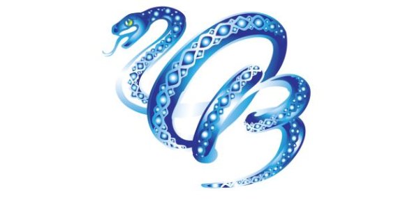Голубая змейка