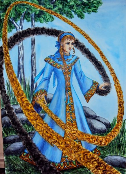 Голубая змейка Бажов