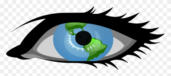 Глаз с землей внутри