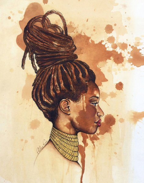 Африканка вектор