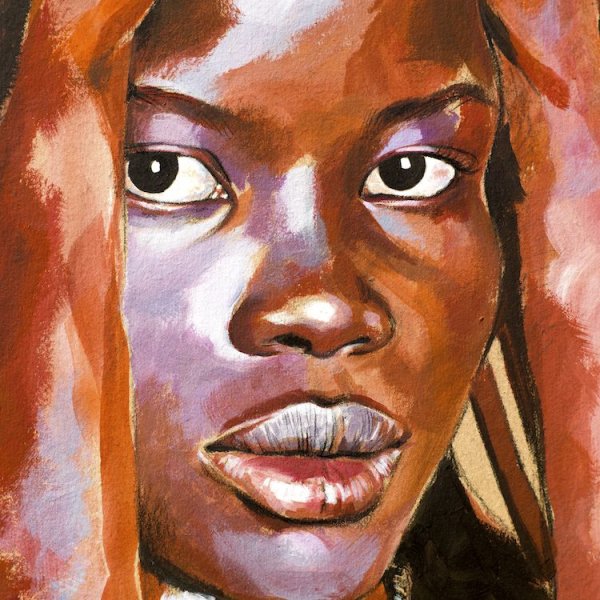 Африканская женщина рисунок