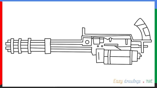 M134 Minigun рисунок