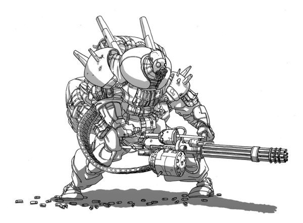 Раскраска боевые роботы