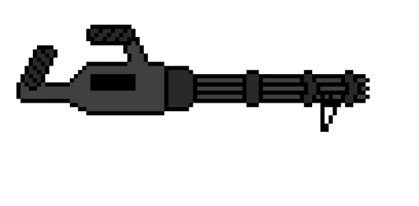 Minigun Pixel Art