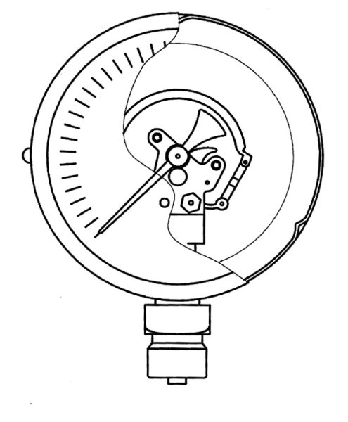 Пружина Бурдона в манометре