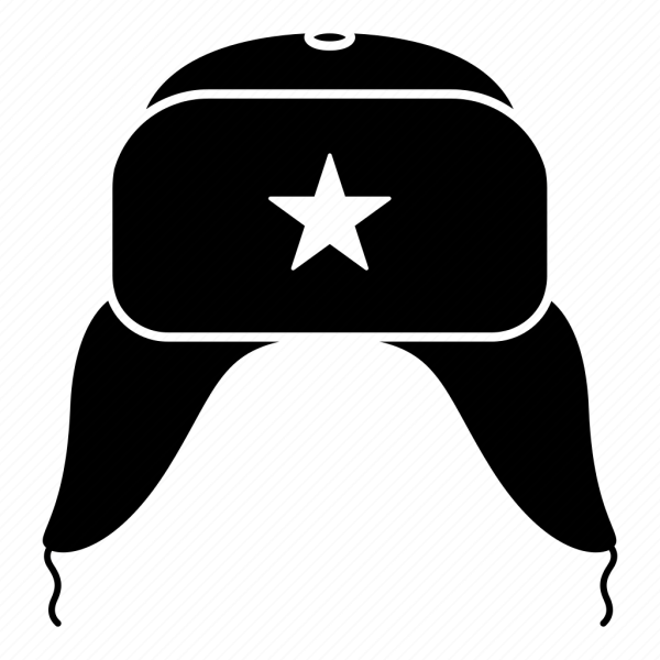 Шапка ушанка Векторная