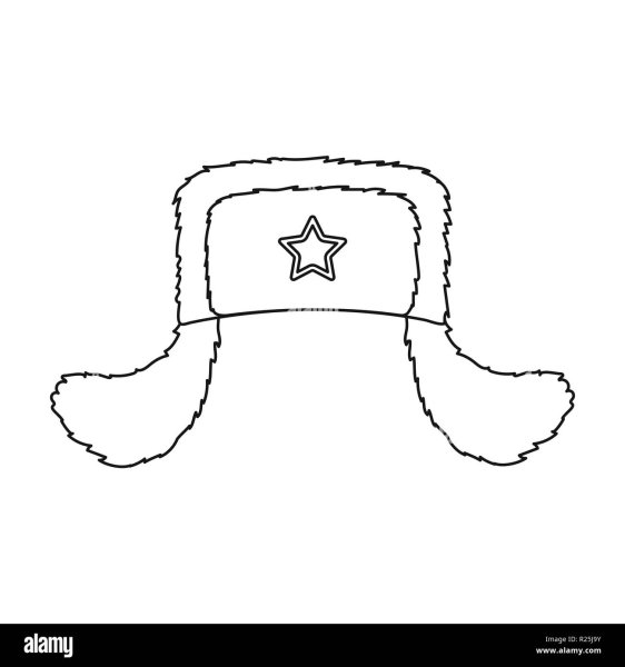 Шапка ушанка раскраска для детей