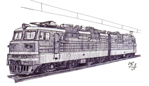 Электровоз вл80 вектор