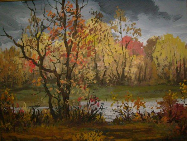 Картина поздняя осень Кубарева Вячеслава