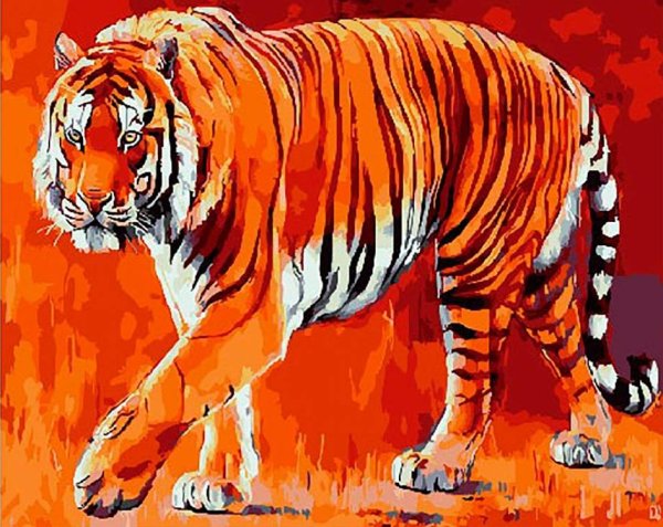 Тигр картина на холсте gx285