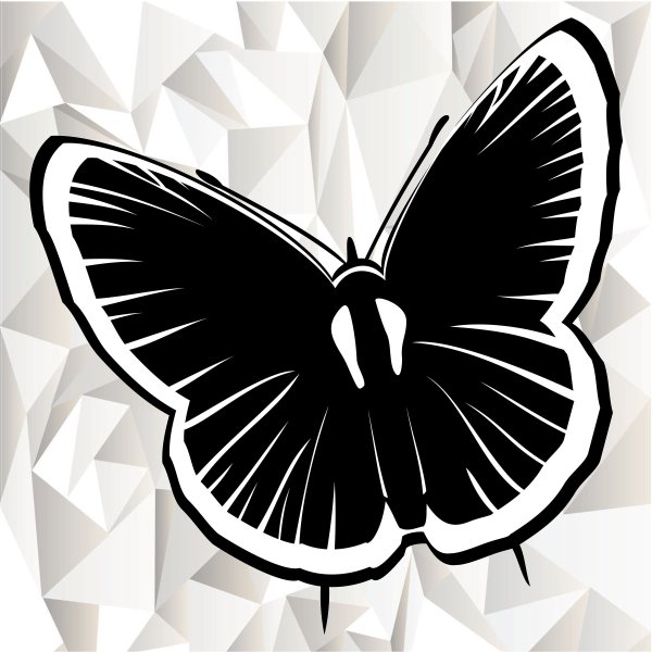 Силуэт бабочки