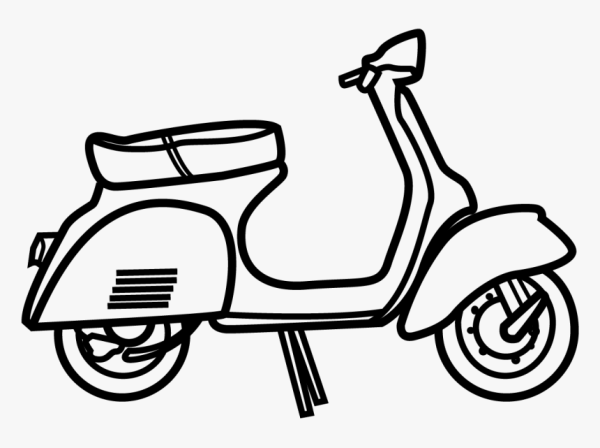 Мопед рисунок