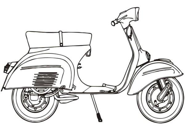 Scooter Vespa Blueprints