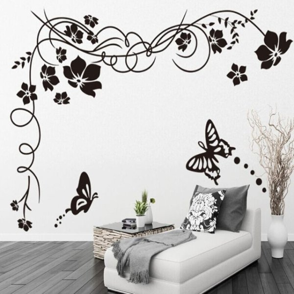 Угловые наклейки на стену