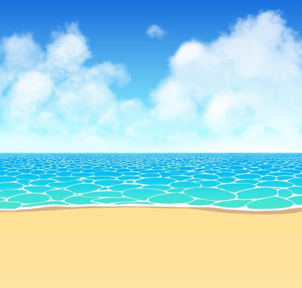 Море мультяшное