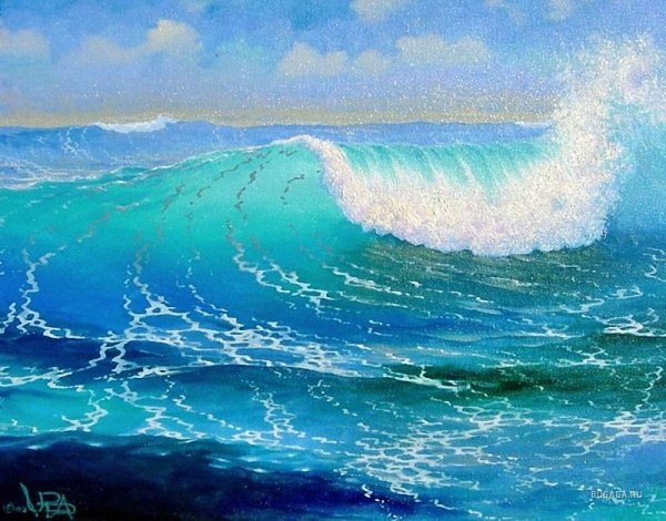 Волна живопись