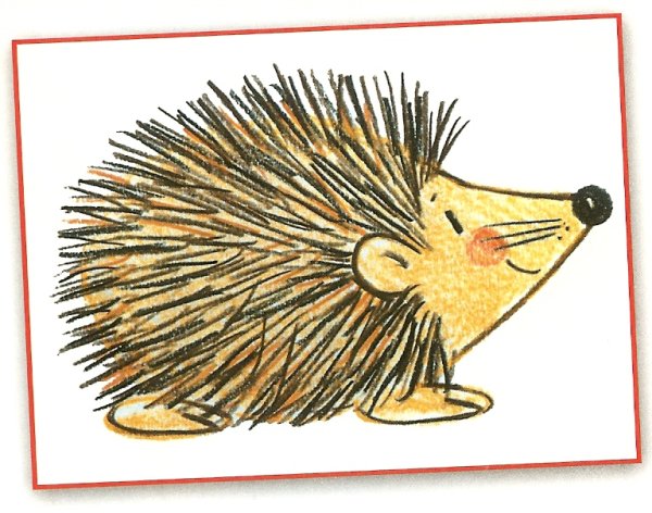 Рисование осенний Ежик