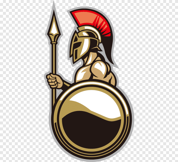 Греческий воин контур