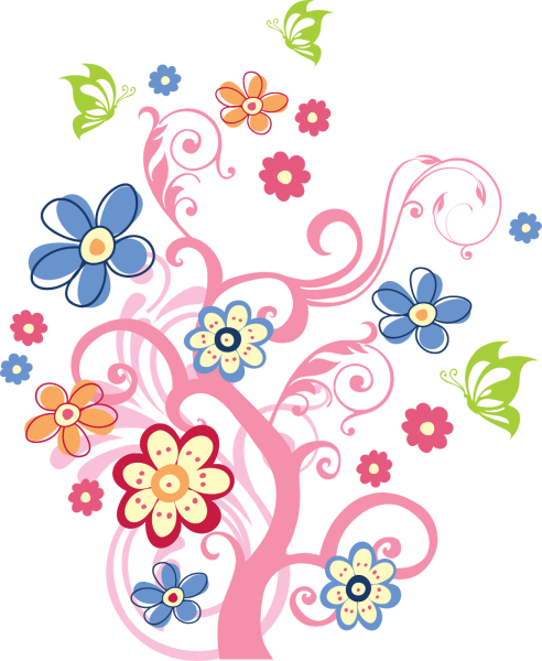 Красивые векторные цветы