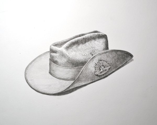 Шляпа рисунок карандашом