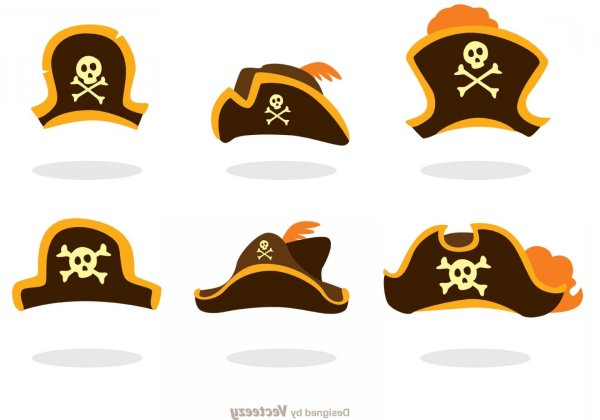 Шляпа пирата вектор