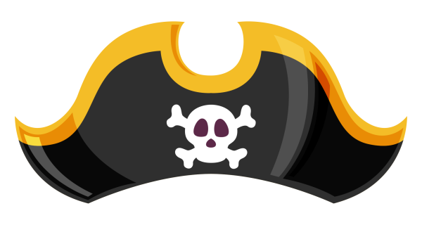 Шапка пирата вектор
